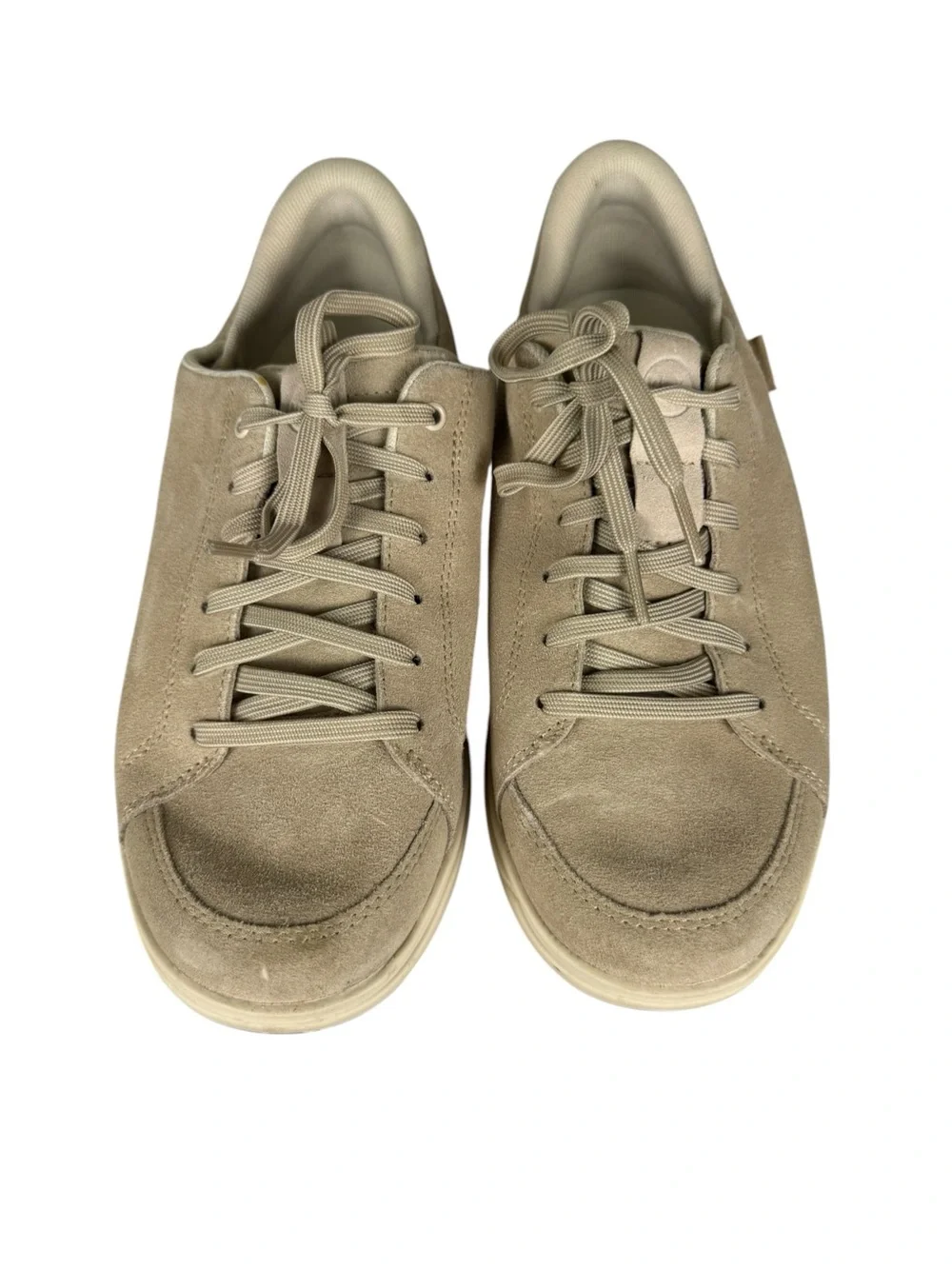 Kizik Women's Sydney Hands Free Slip On Suede Sneaker White Pepper 8 Wide